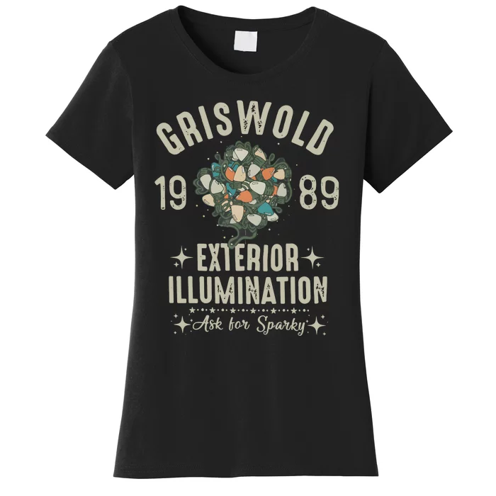 1989 Exterior Illumination Funny Christmas Lighting Women's T-Shirt