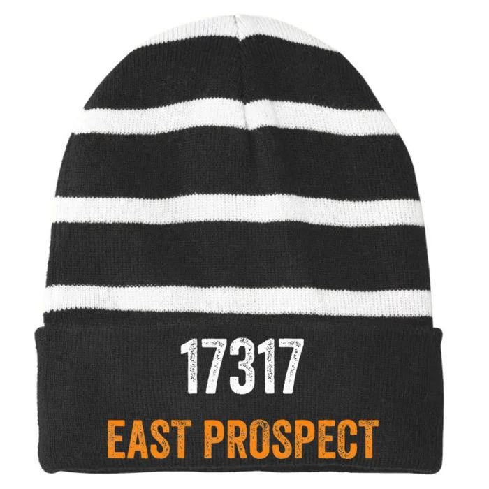 17317 East Prospect Zip Code Moving To 17317 East Prospect Striped Beanie with Solid Band