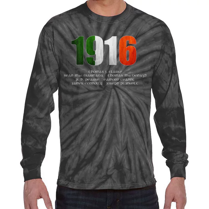 1916 Easter Rising Signatories Commemorative Tie-Dye Long Sleeve Shirt