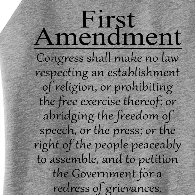 1st First Amendment US Constitution Patriot US History Women’s Perfect Tri Rocker Tank