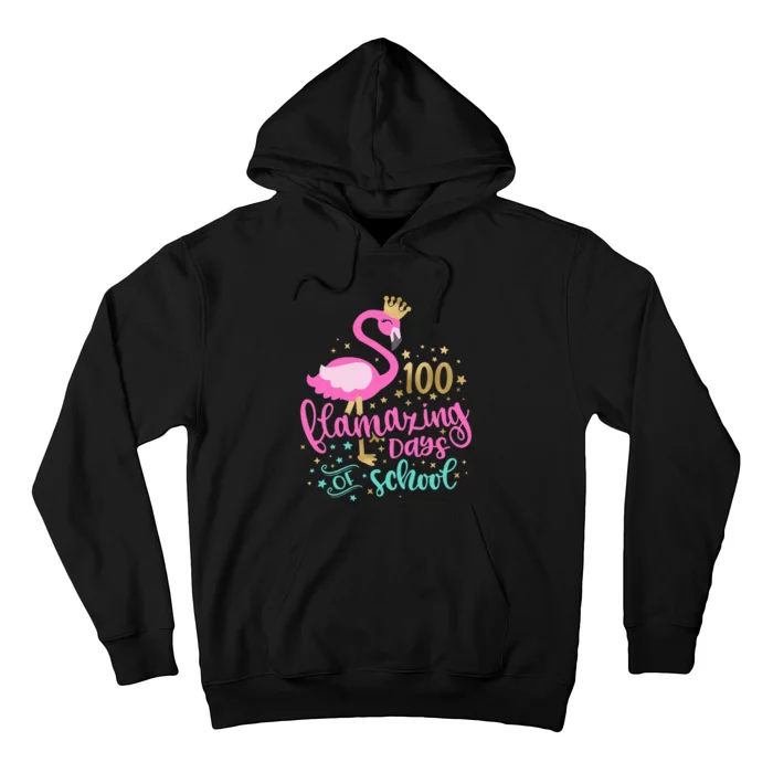 100 Flamazing Days Of School Flamingo Teacher Hoodie