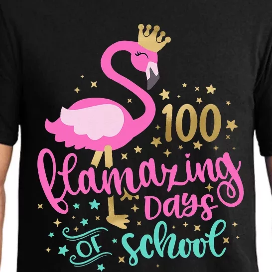 100 Flamazing Days Of School Flamingo Teacher Pajama Set