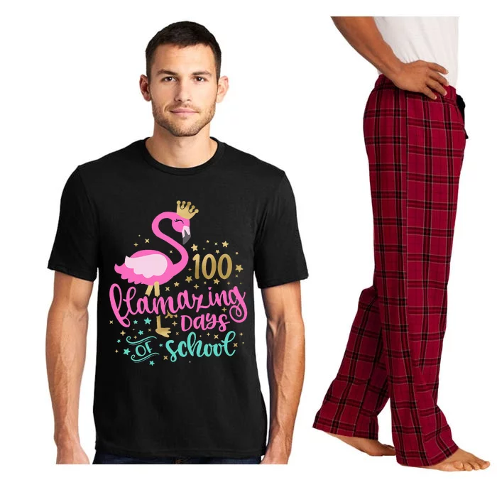 100 Flamazing Days Of School Flamingo Teacher Pajama Set