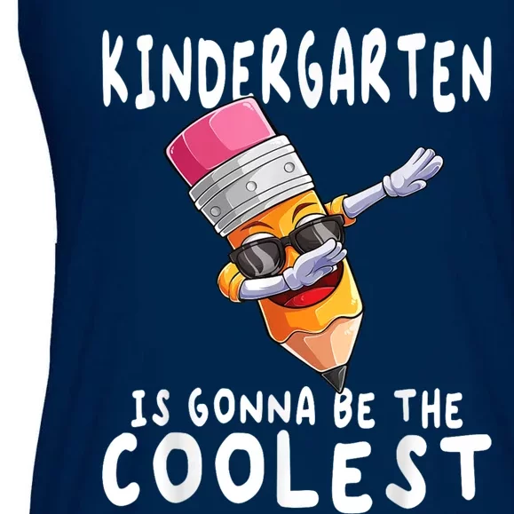 1st First Day Of Kindergarten Coolest Back To School Boy Ladies Essential Flowy Tank