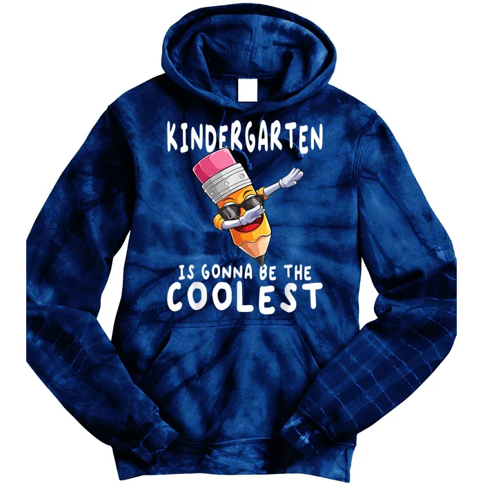 1st First Day Of Kindergarten Coolest Back To School Boy Tie Dye Hoodie