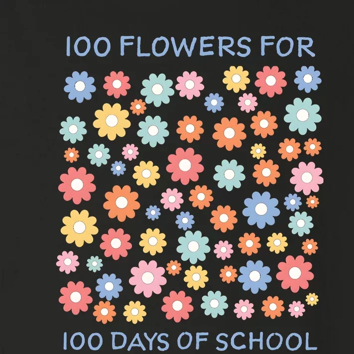 100 Flowers For 100 Days Of School Toddler Long Sleeve Shirt