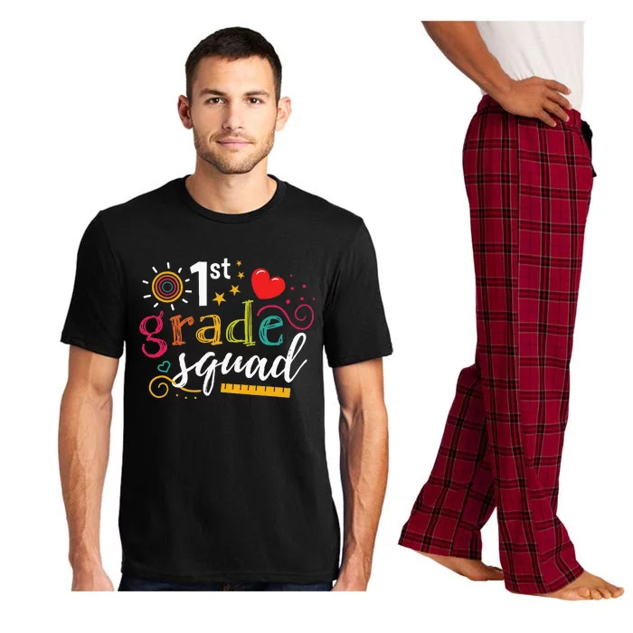 1st First Grade Squad Student Teacher Gift Back To School Pajama Set