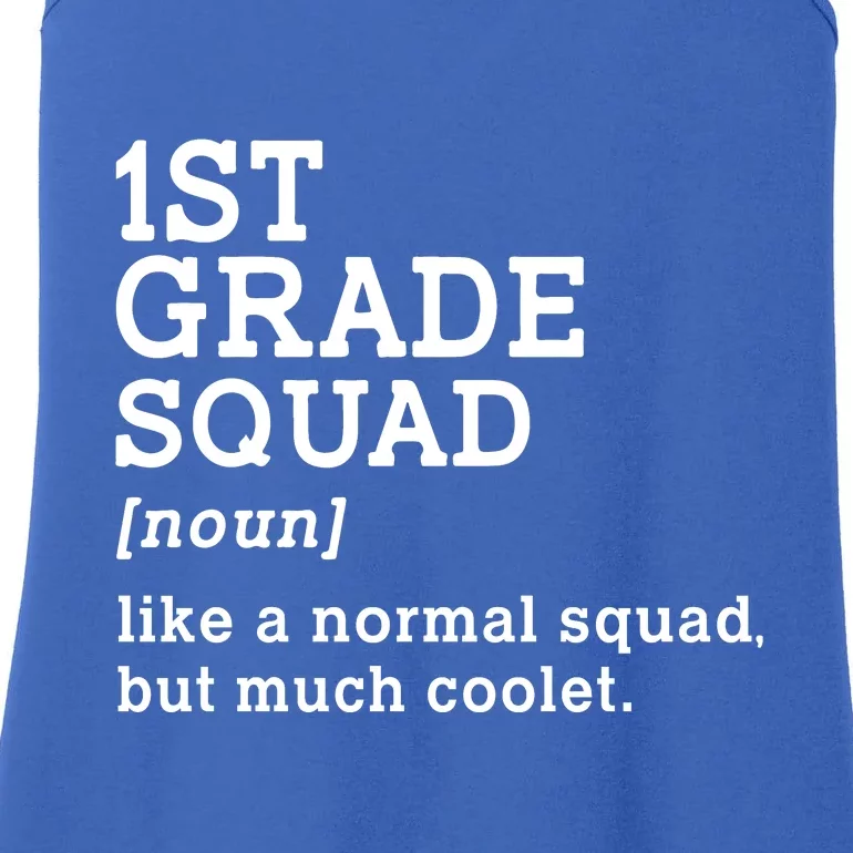 1st First Grade Squad Student Teacher Gift Back To School Gift Ladies Essential Tank