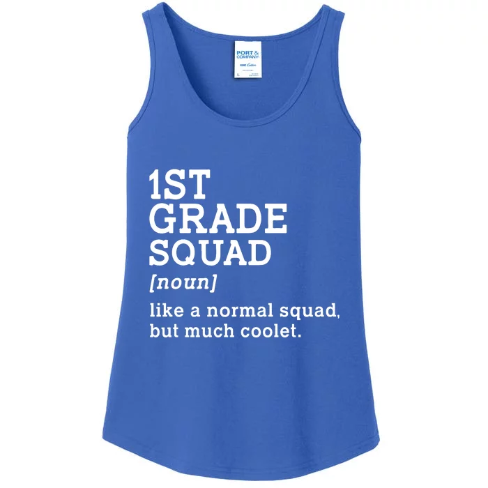 1st First Grade Squad Student Teacher Gift Back To School Gift Ladies Essential Tank