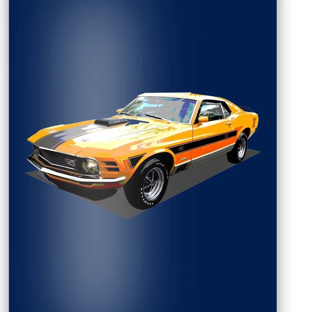 1970 Ford Mustang Mach I, Ideal Birthday Present Or Gift Poster