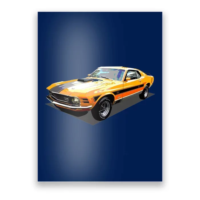 1970 Ford Mustang Mach I, Ideal Birthday Present Or Gift Poster