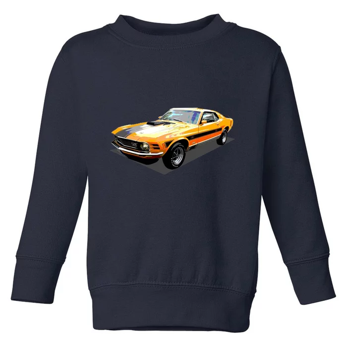 1970 Ford Mustang Mach I, Ideal Birthday Present Or Gift Toddler Sweatshirt