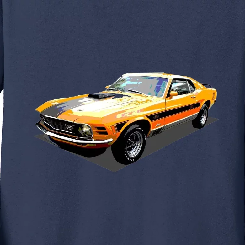 1970 Ford Mustang Mach I, Ideal Birthday Present Or Gift Kids Long Sleeve Shirt