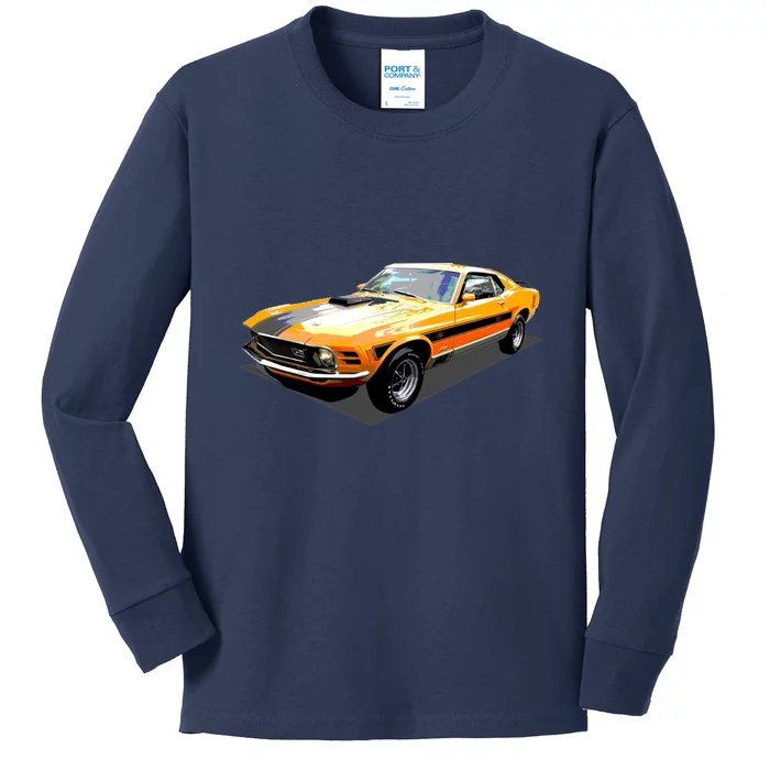 1970 Ford Mustang Mach I, Ideal Birthday Present Or Gift Kids Long Sleeve Shirt