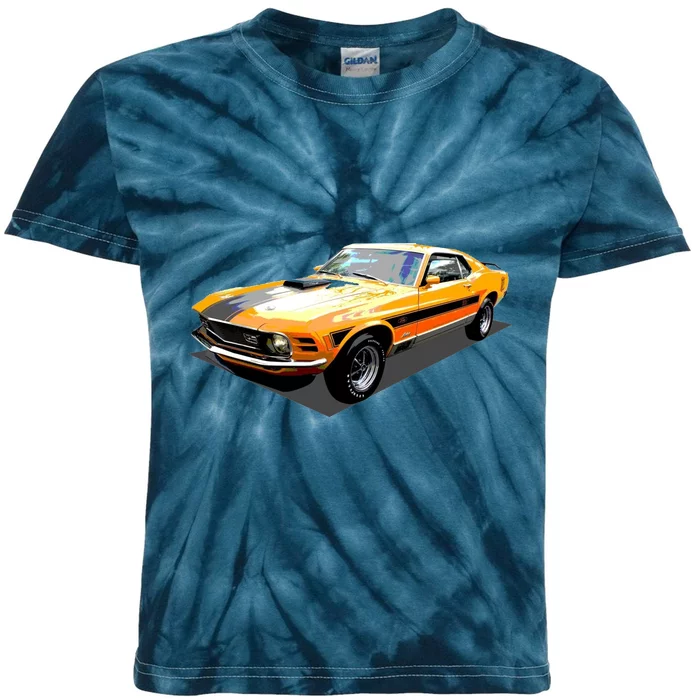 1970 Ford Mustang Mach I, Ideal Birthday Present Or Gift Kids Tie-Dye T-Shirt