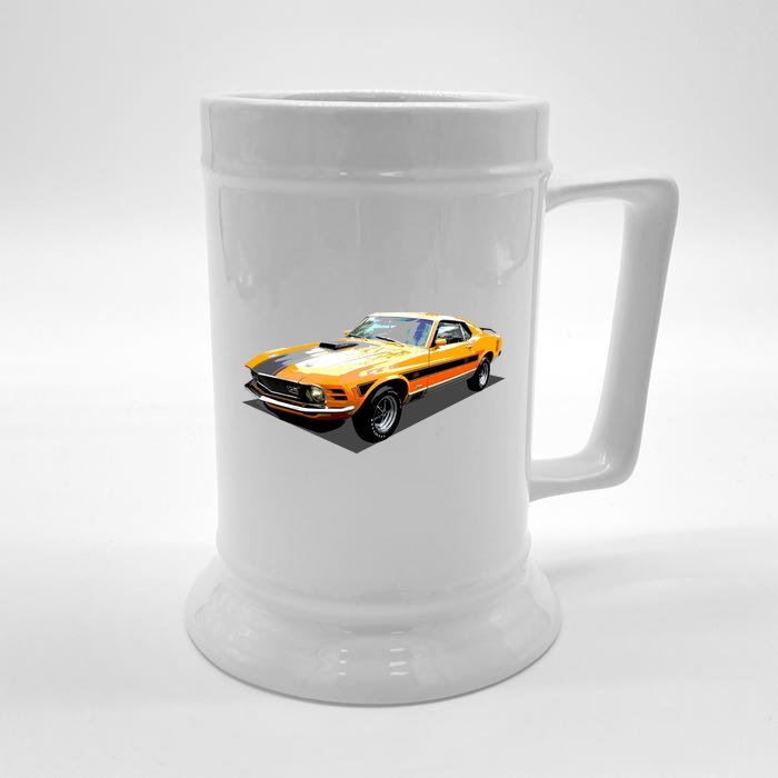 1970 Ford Mustang Mach I, Ideal Birthday Present Or Gift Front & Back Beer Stein