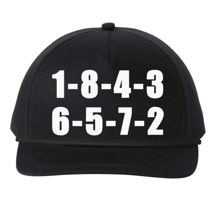 18436572 Firing Order Small Block Engine Snapback Five-Panel Rope Hat