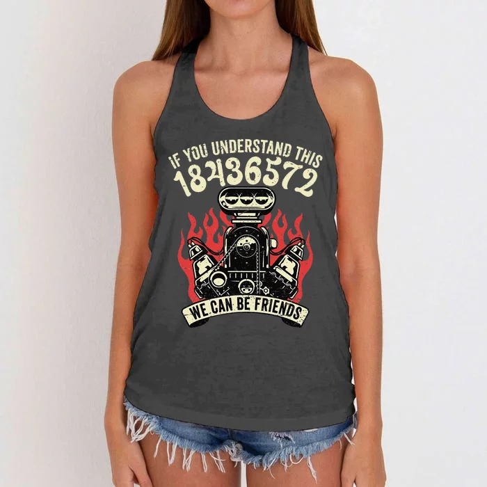 18436572 Firing Order Women's Knotted Racerback Tank