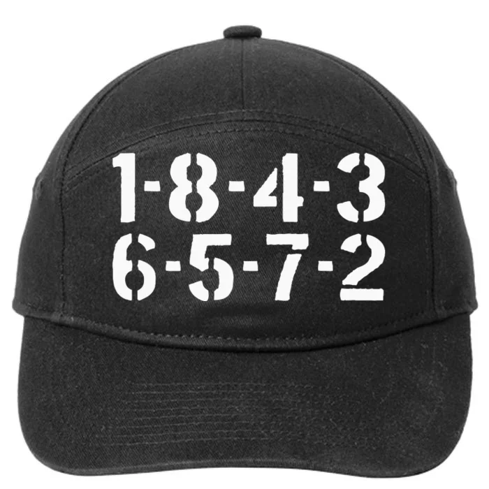 18436572 Firing Order Big Block Engine Car Guy Garage 7-Panel Snapback Hat