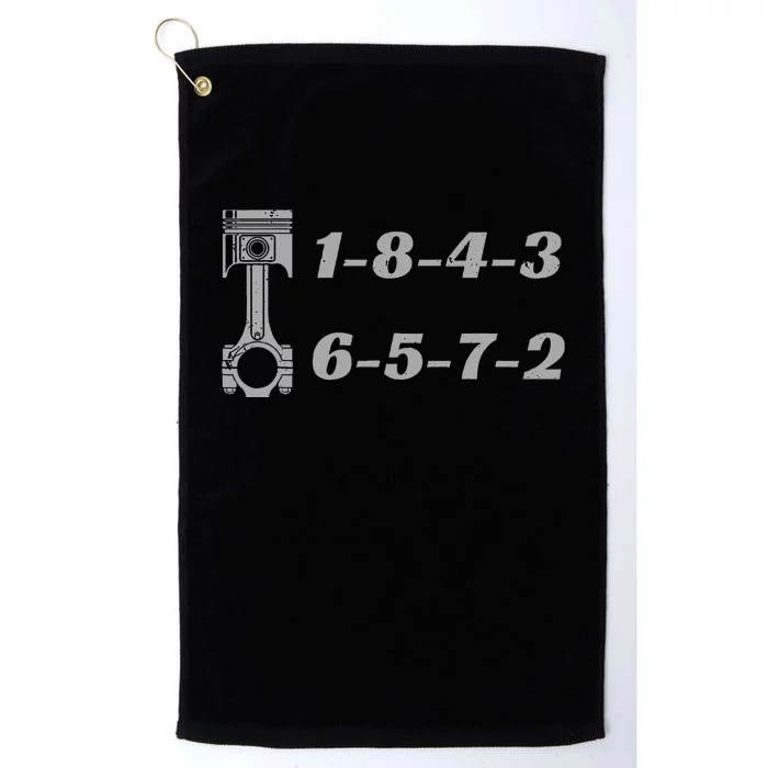 18436572 Firing Order Small Block Engine V8 Big Block Platinum Collection Golf Towel