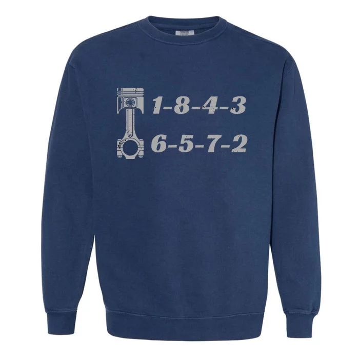 18436572 Firing Order Small Block Engine V8 Big Block Garment-Dyed Sweatshirt