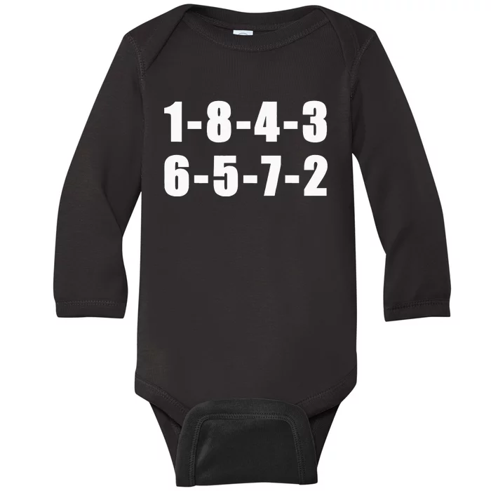 18436572 Firing Order Small Block Engine V8 Big Block Baby Long Sleeve Bodysuit