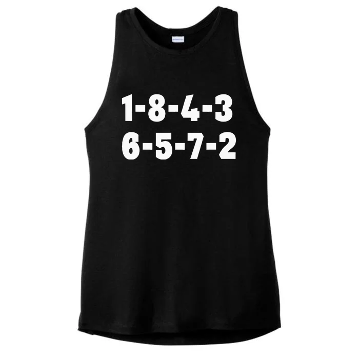 18436572 Firing Order Small Block Engine V8 Big Block Ladies Tri-Blend Wicking Tank