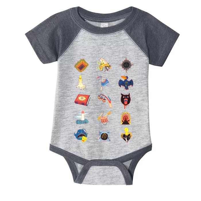 15 Fears Risograph Icons Infant Baby Jersey Bodysuit