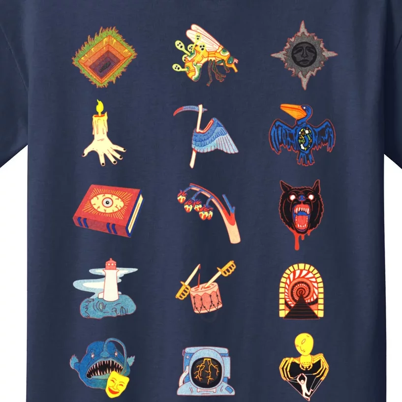 15 Fears Risograph Icons Kids T-Shirt