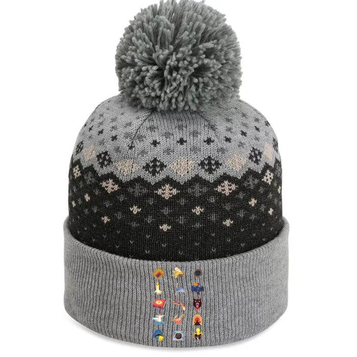 15 Fears Risograph Icons The Baniff Cuffed Pom Beanie