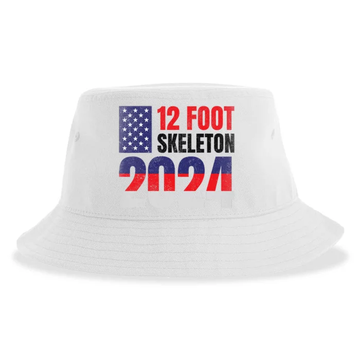 12 Foot Skeleton 2024 Giant Skelly Election Humor Usa Sustainable Bucket Hat