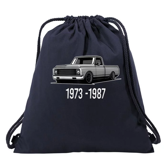 19731987 Funny Squarebody Vintage Drawstring Bag