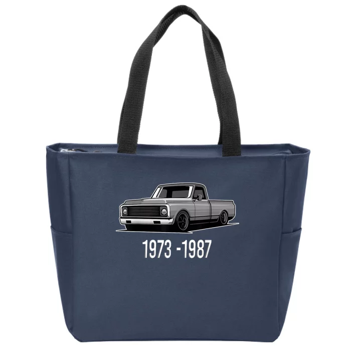 19731987 Funny Squarebody Vintage Zip Tote Bag