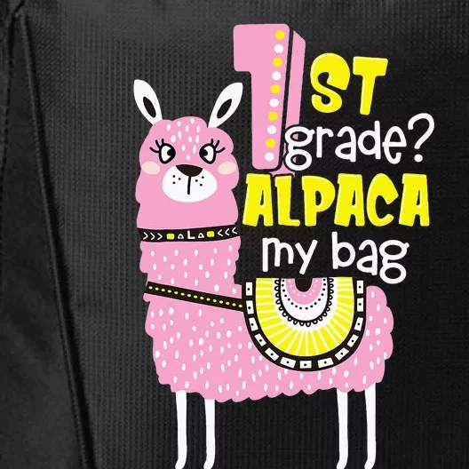 1st grade Alpaca my bag 1st day Loves Alpacas City Backpack