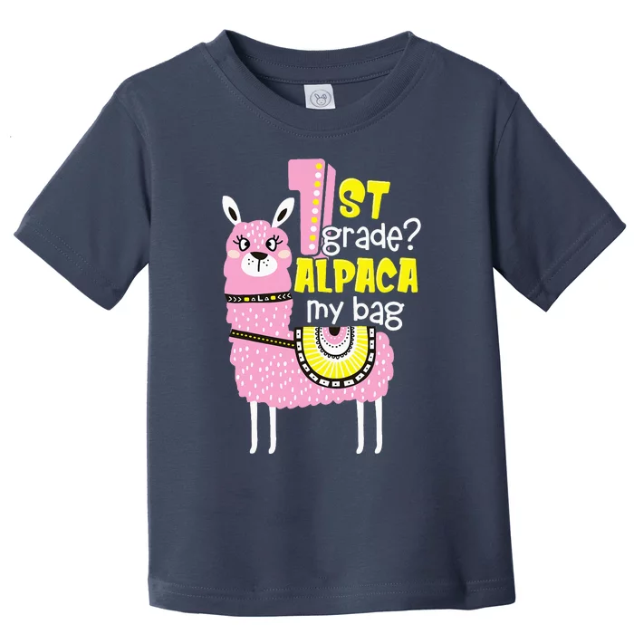 1st grade Alpaca my bag 1st day Loves Alpacas Toddler T-Shirt