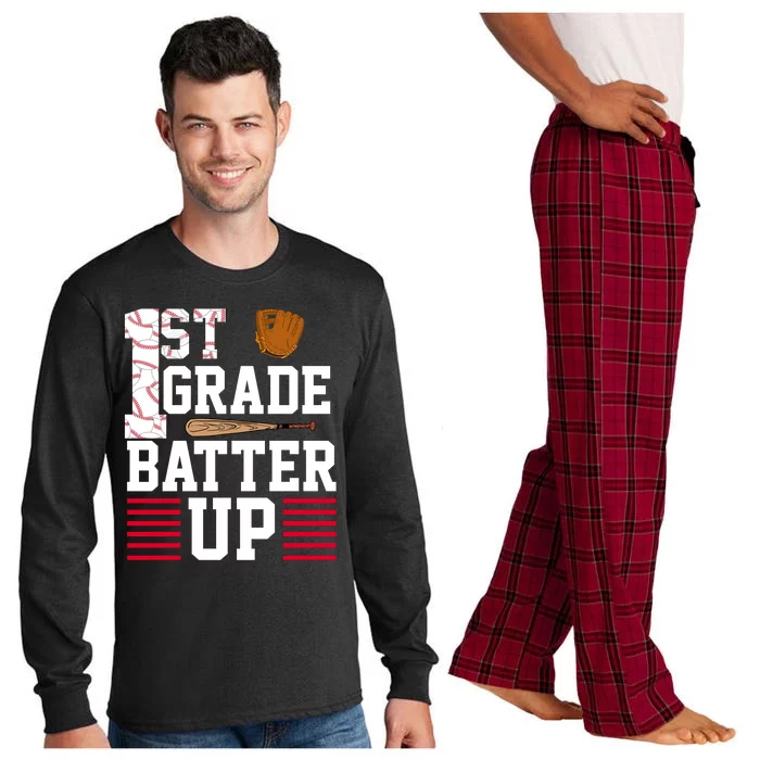 1st Grade Batter Up Long Sleeve Pajama Set