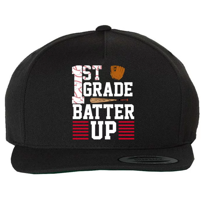 1st Grade Batter Up Wool Snapback Cap