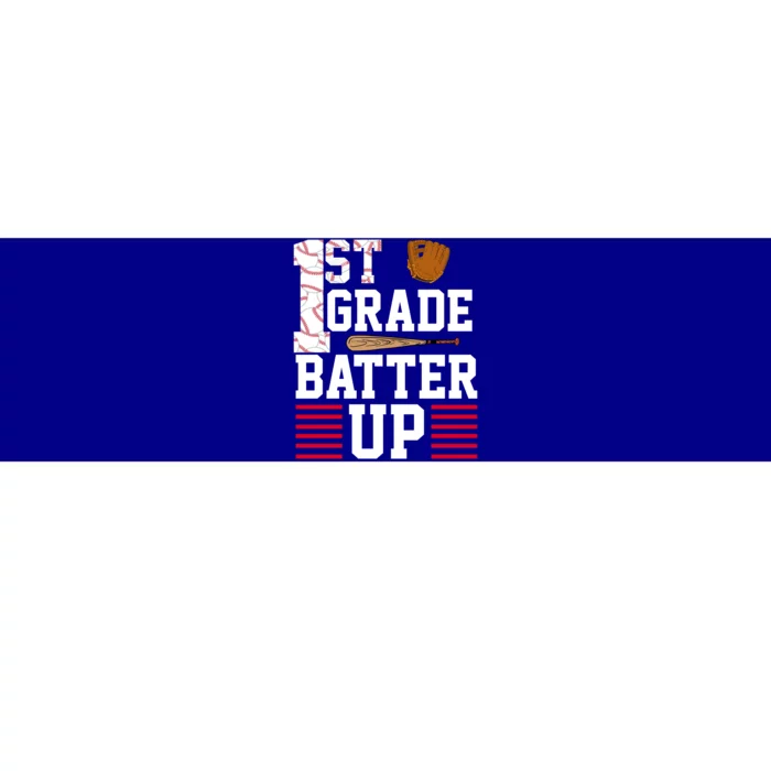 1st Grade Batter Up Bumper Sticker