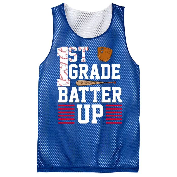 1st Grade Batter Up Mesh Reversible Basketball Jersey Tank