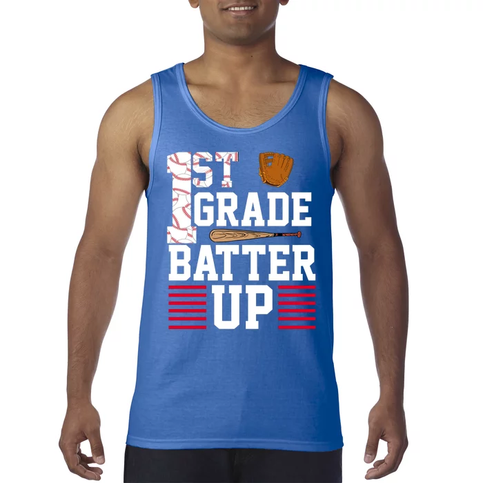 1st Grade Batter Up Tank Top