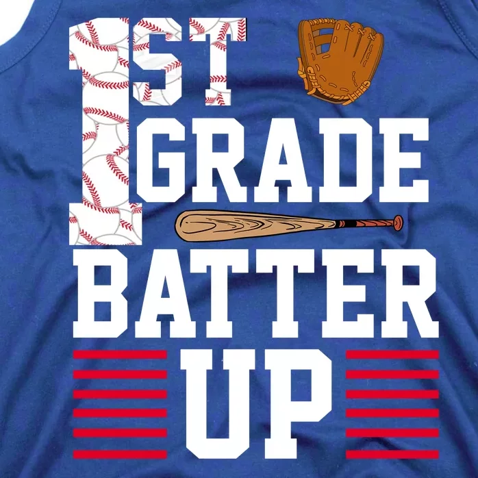 1st Grade Batter Up Tank Top