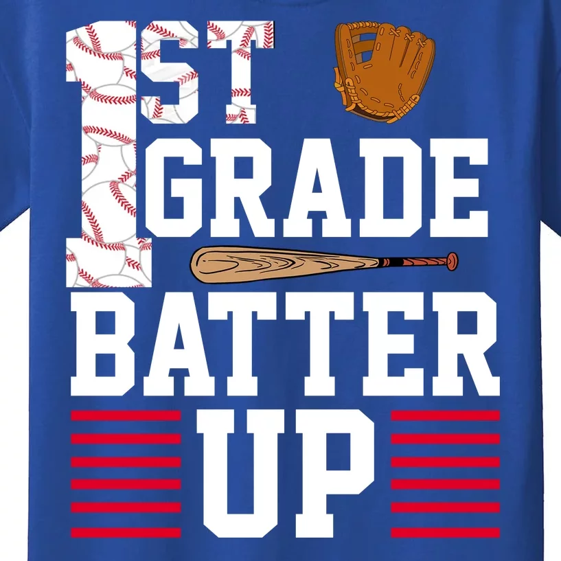 1st Grade Batter Up Kids T-Shirt