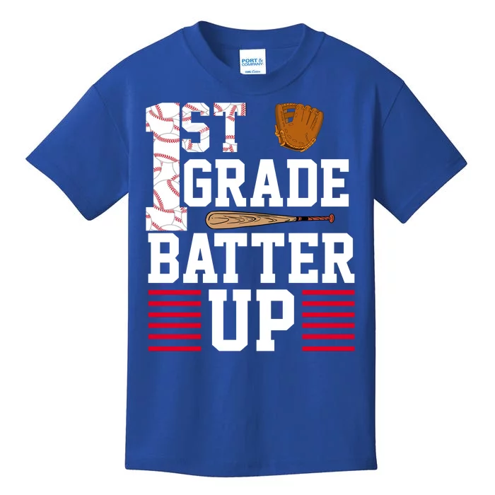 1st Grade Batter Up Kids T-Shirt