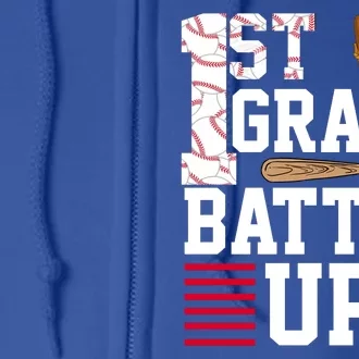 1st Grade Batter Up Full Zip Hoodie