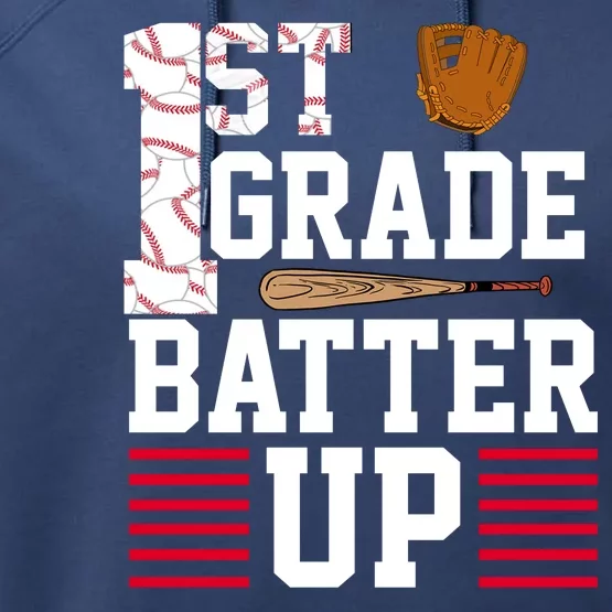 1st Grade Batter Up Performance Fleece Hoodie