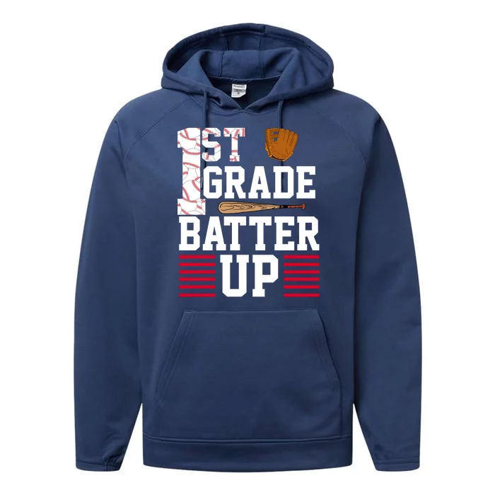 1st Grade Batter Up Performance Fleece Hoodie