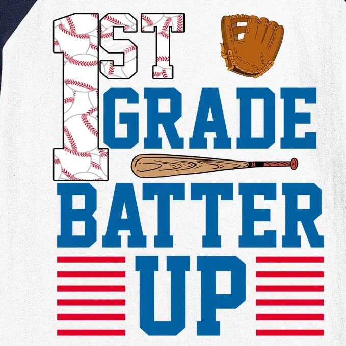 1st Grade Batter Up Baseball Sleeve Shirt