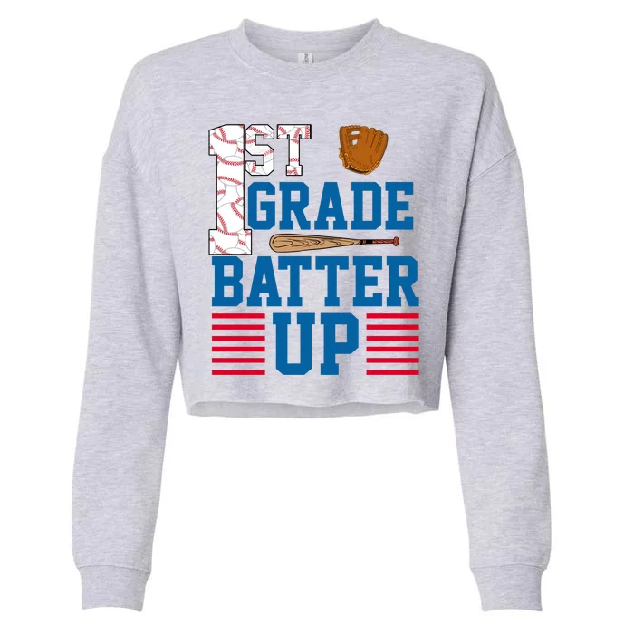 1st Grade Batter Up Cropped Pullover Crew