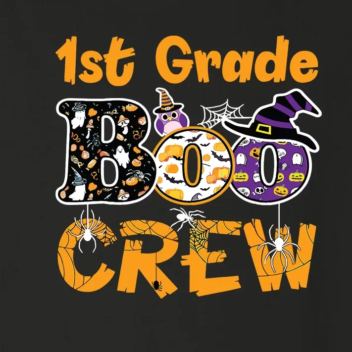 1st Grade Boo Crew Funny Halloween Costume Teacher Student Toddler Long Sleeve Shirt