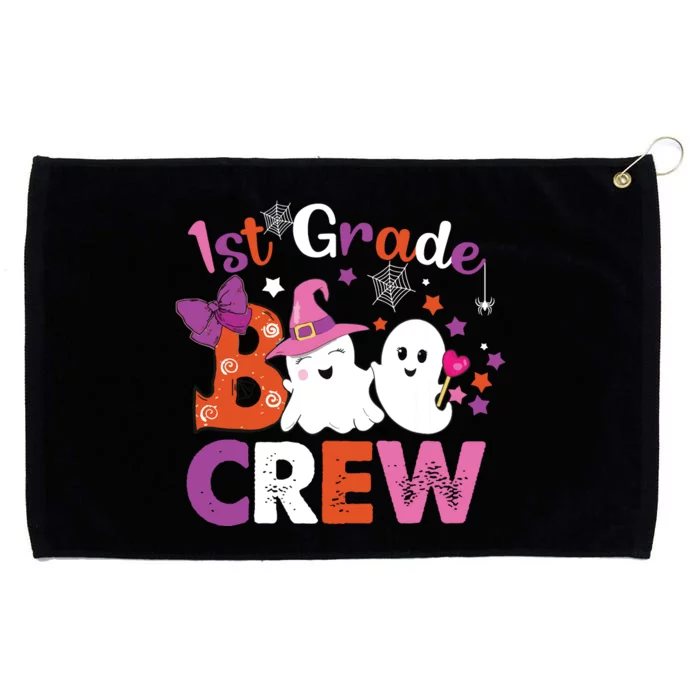 1st Grade Boo Crew First Grade Halloween Costume Teacher Kids Grommeted Golf Towel